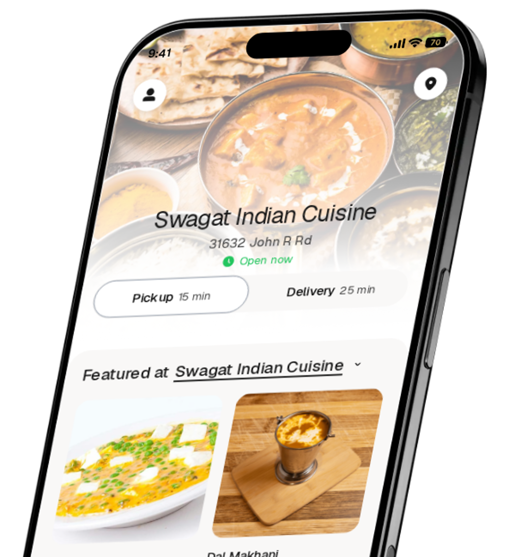 Swagat Indian Cuisine app preview