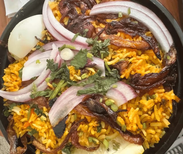 Goat Biryani.