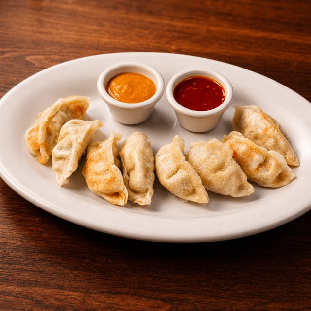 Vegetable Momos (8 Pcs).