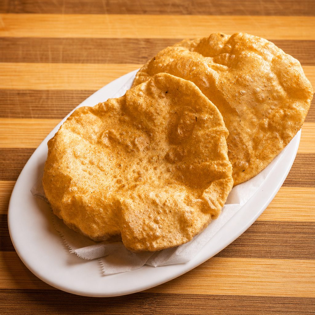 2 Pieces Poori.